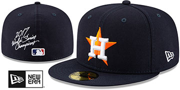 Astros 'WORLD SERIES CHAMPS ELEMENTS' Navy Fitted Hat by New Era