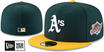 Athletics 'WORLD SERIES SIDE PATCH' Fitted Hat by New Era