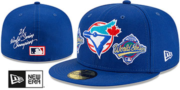 Blue Jays 'WORLD SERIES CHAMPS ELEMENTS' Royal Fitted Hat by New Era