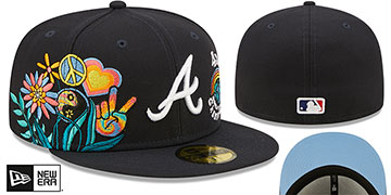 Braves 'GROOVY' Navy Fitted Hat by New Era