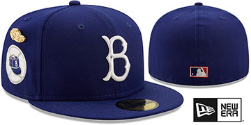 Brooklyn Dodgers 1955 'LOGO-HISTORY' Royal Fitted Hat by New Era