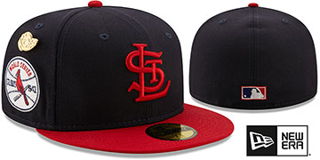 Cardinals 1942 'LOGO-HISTORY' Navy-Red Fitted Hat by New Era
