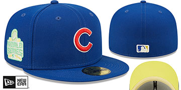 Cubs 2016 WS 'CITRUS POP' Royal-Yellow Fitted Hat by New Era