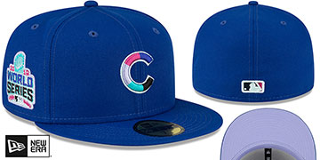 Cubs 2016 WS 'POLAR LIGHTS' Royal-Lavender Fitted Hat by New Era