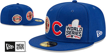 Cubs 'WORLD SERIES CHAMPS ELEMENTS' Royal Fitted Hat by New Era