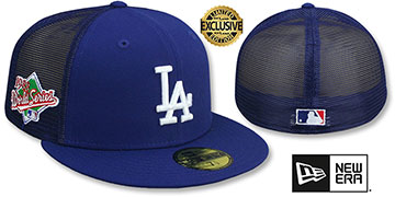 Dodgers 1988 WS 'MESH-BACK SIDE-PATCH' Royal-Royal Fitted Hat by New Era