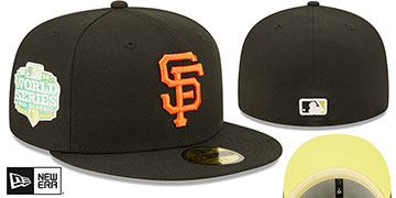Giants 2012 WS 'CITRUS POP' Black-Yellow Fitted Hat by New Era