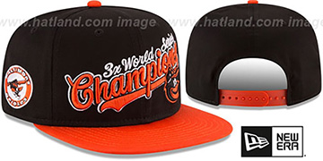 Orioles 'AL EAST WORLD SERIES CHAMPS SNAPBACK' Black-Orange Hat by New Era