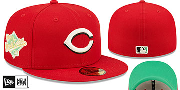 Reds 1990 WS 'CITRUS POP' Red-Green Fitted Hat by New Era