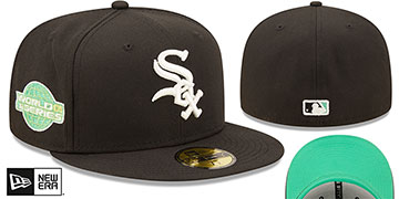 White Sox 2005 WS 'CITRUS POP' Black-Green Fitted Hat by New Era