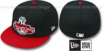 Yankees 2009 'CHAMPIONS CREST' Black-Red Hat by New Era