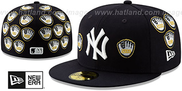 Yankees 'SPIKE LEE' GOLD-GLOVES Navy Fitted Hat by New Era