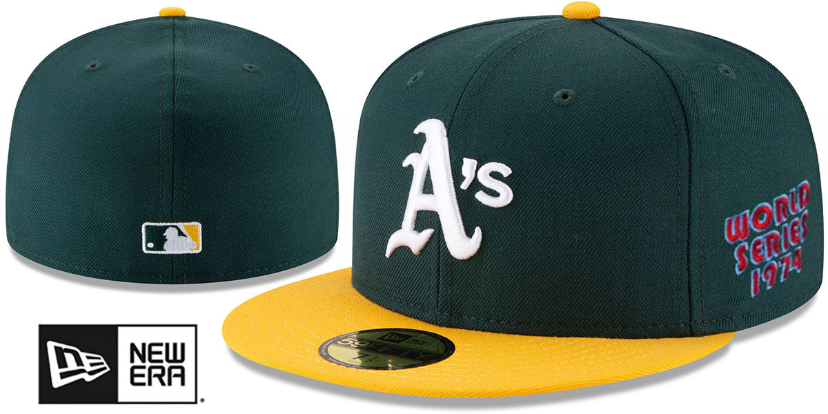 Athletics 1974 'WORLD SERIES CHAMPS' GAME Hat by New Era