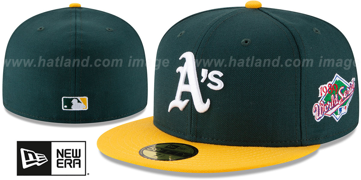 Athletics 'WORLD SERIES SIDE PATCH' Fitted Hat by New Era