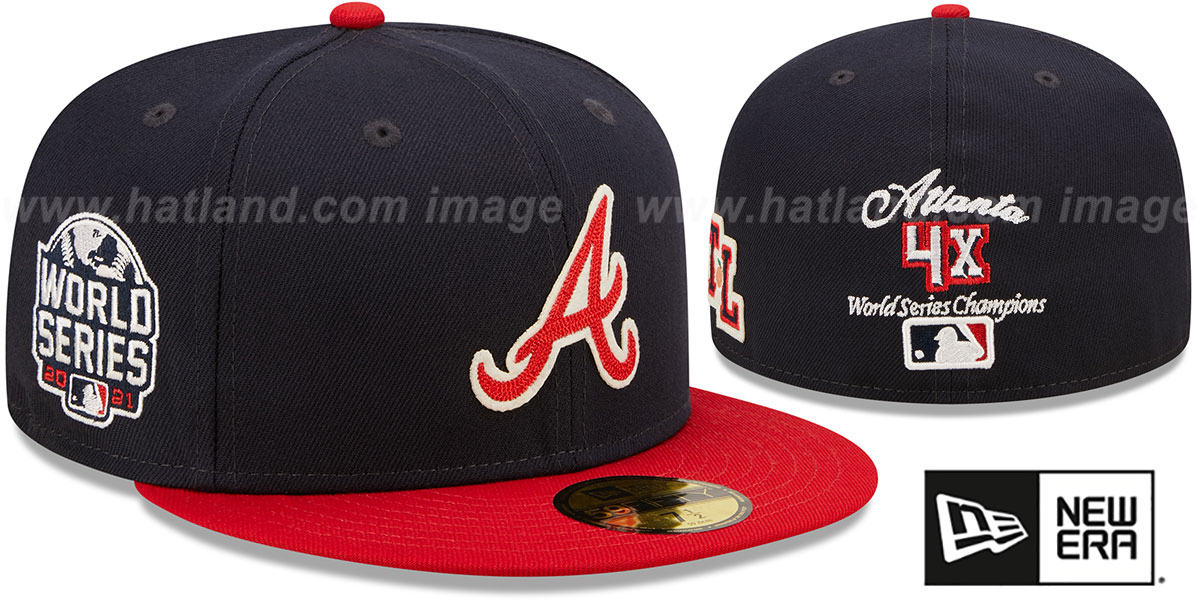 Braves 'LETTERMAN SIDE-PATCH' Fitted Hat by New Era