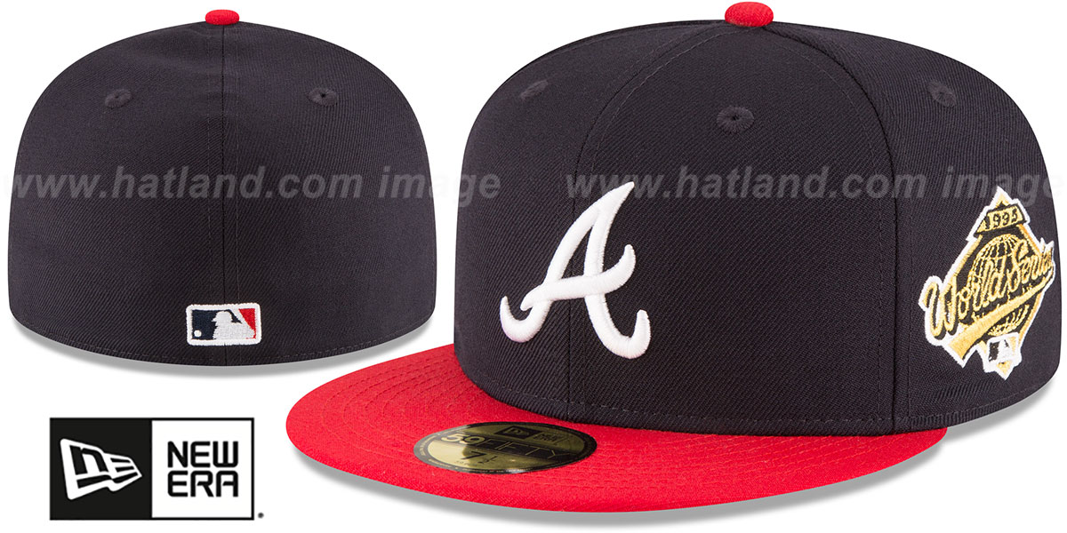 Braves 'WORLD SERIES SIDE PATCH' Fitted Hat by New Era