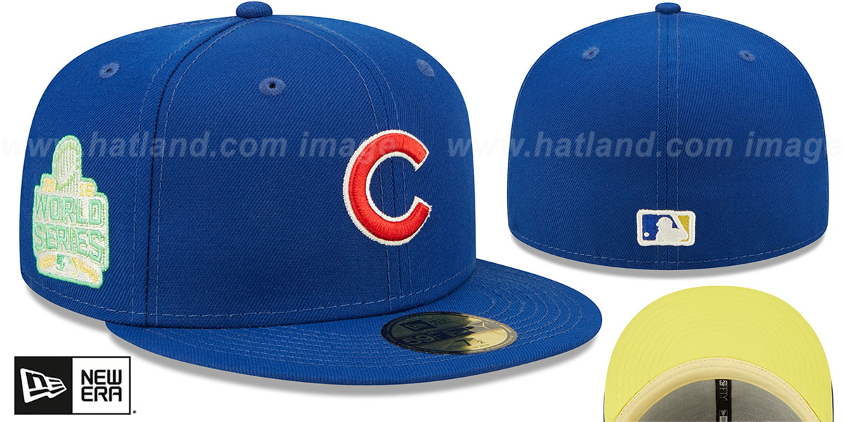 Cubs 2016 WS 'CITRUS POP' Royal-Yellow Fitted Hat by New Era