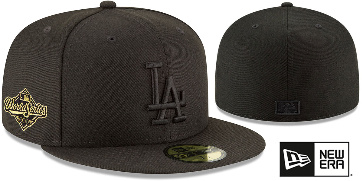 Dodgers '2025 WORLD SERIES' BLACKOUT Fitted Hat by New Era
