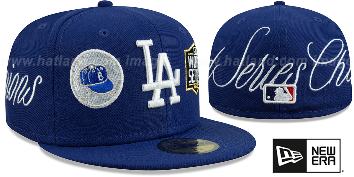 Dodgers 'HISTORIC CHAMPIONS' Royal Fitted Hat by New Era