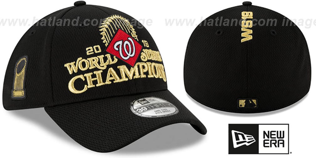 Nationals '2019 WORLD SERIES' CHAMPS LOCKER ROOM Flex Hat by New Era