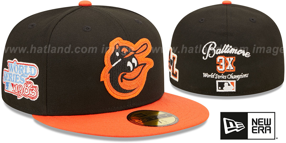 Orioles 'LETTERMAN SIDE-PATCH' Fitted Hat by New Era