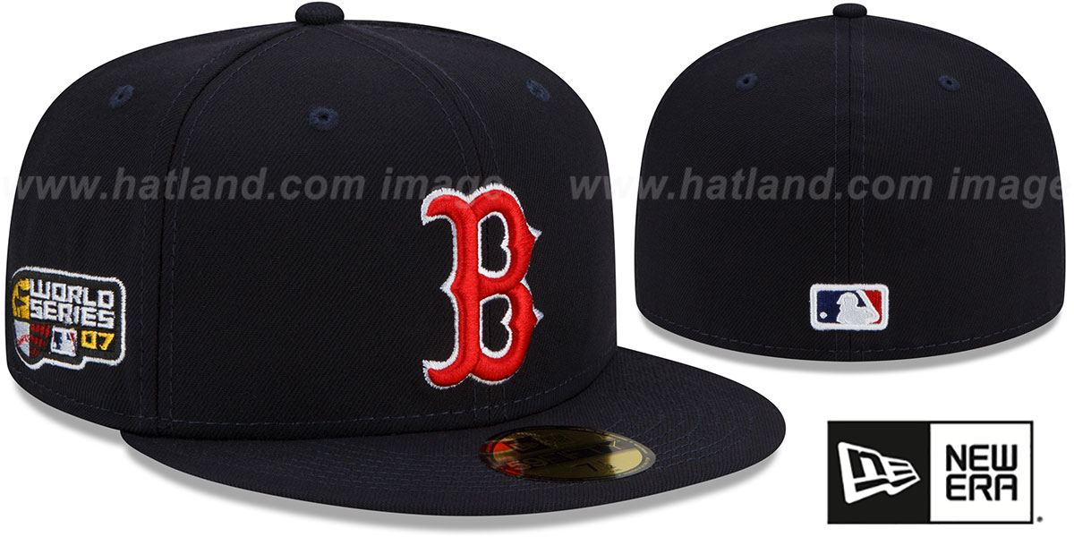 Red Sox 2007 'WORLD SERIES SIDE-PATCH UP' Fitted Hat by New Era