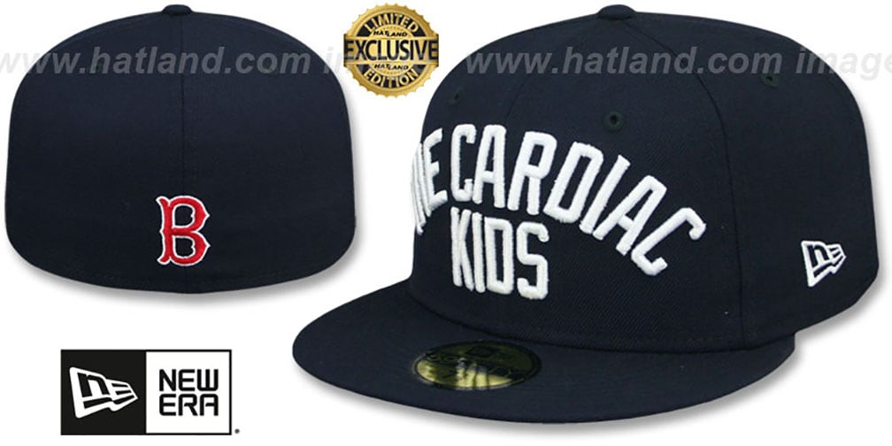 Red Sox 'CARDIAC KIDS' Navy Fitted Hat by New Era