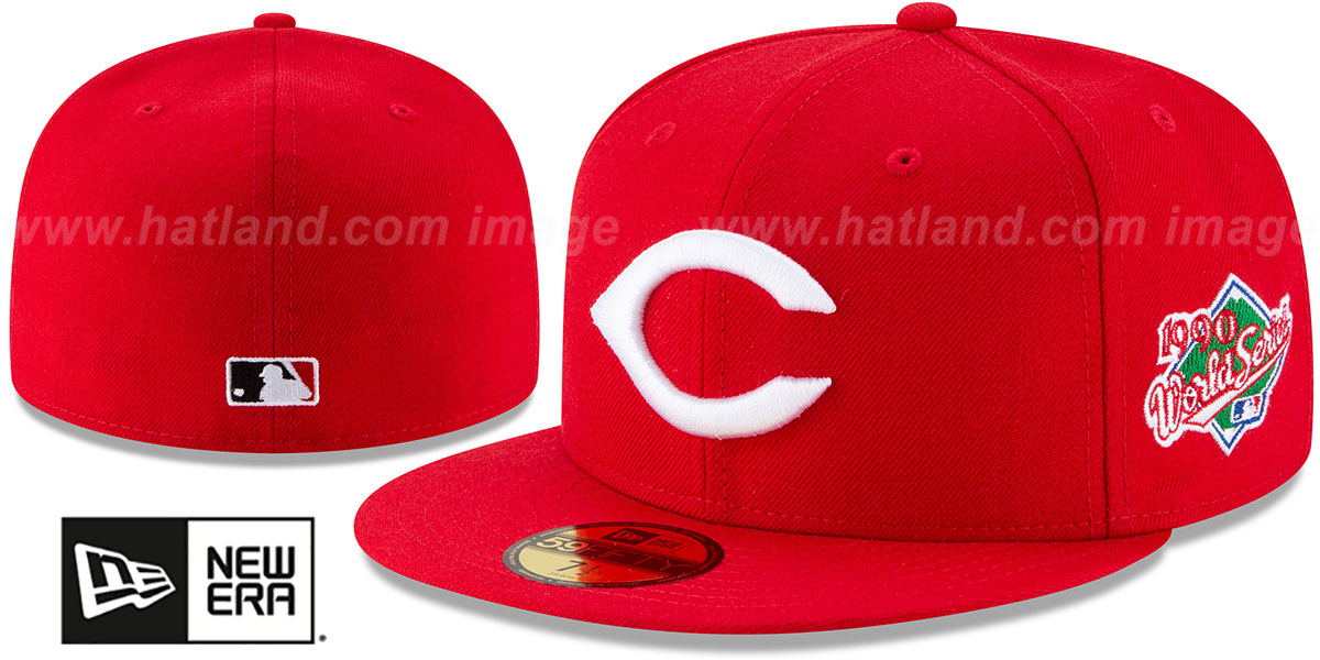 Reds 'WORLD SERIES SIDE PATCH' Fitted Hat by New Era