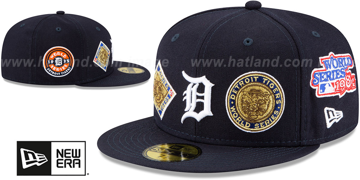 Tigers 'WORLD SERIES CHAMPS ELEMENTS' Navy Fitted Hat by New Era