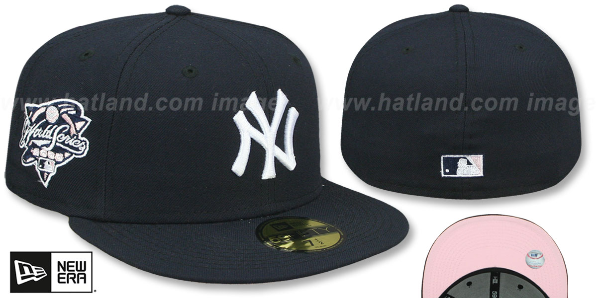 Yankees 1996 WORLD SERIES 'PINK-BOTTOM' Navy Fitted Hat by New Era