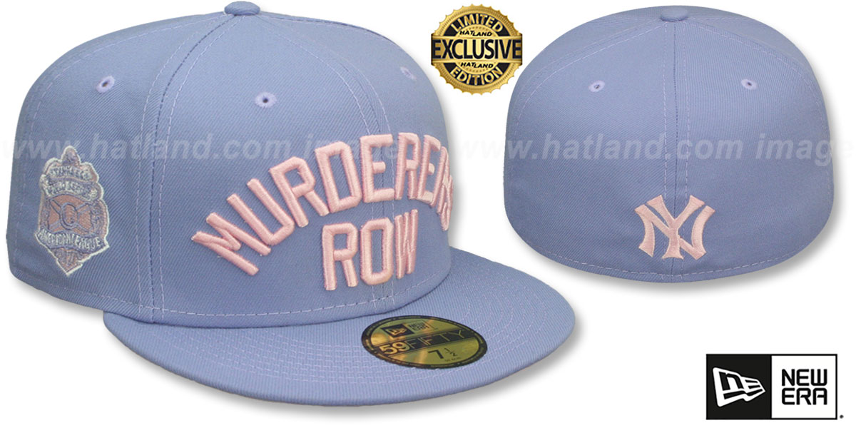 Yankees 'MURDERERS ROW' PATCH-BOTTOM Lavender-Pink Fitted Hat by New Era