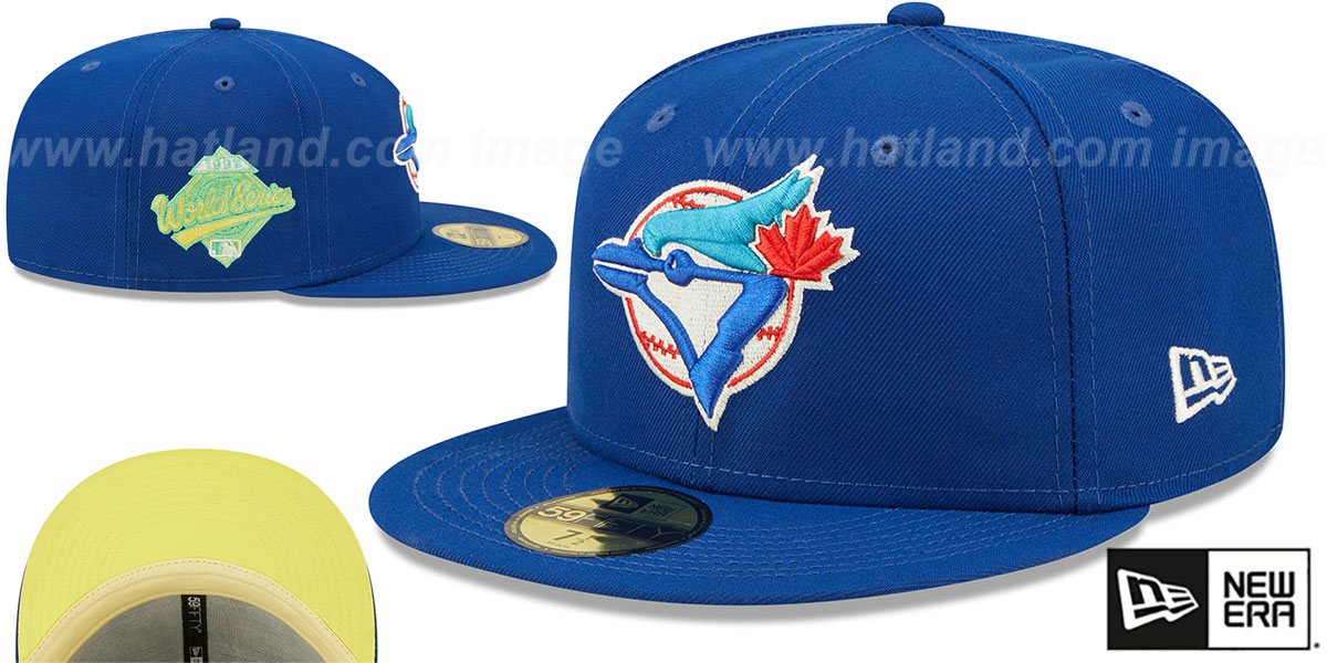 Blue Jays 1992 WS 'CITRUS POP' Royal-Yellow Fitted Hat by New Era