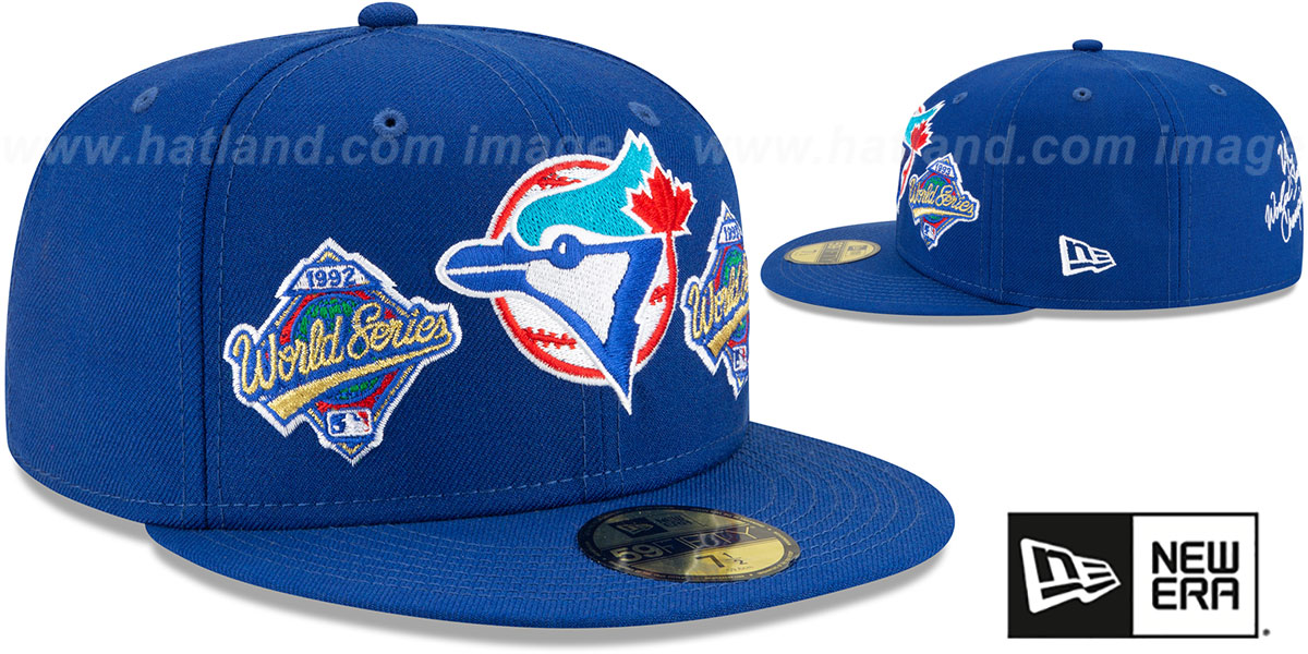 Blue Jays 'WORLD SERIES CHAMPS ELEMENTS' Royal Fitted Hat by New Era