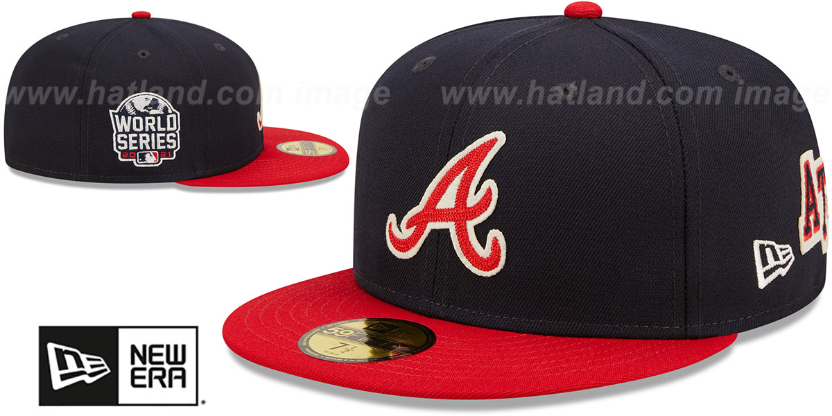 Braves 'LETTERMAN SIDE-PATCH' Fitted Hat by New Era