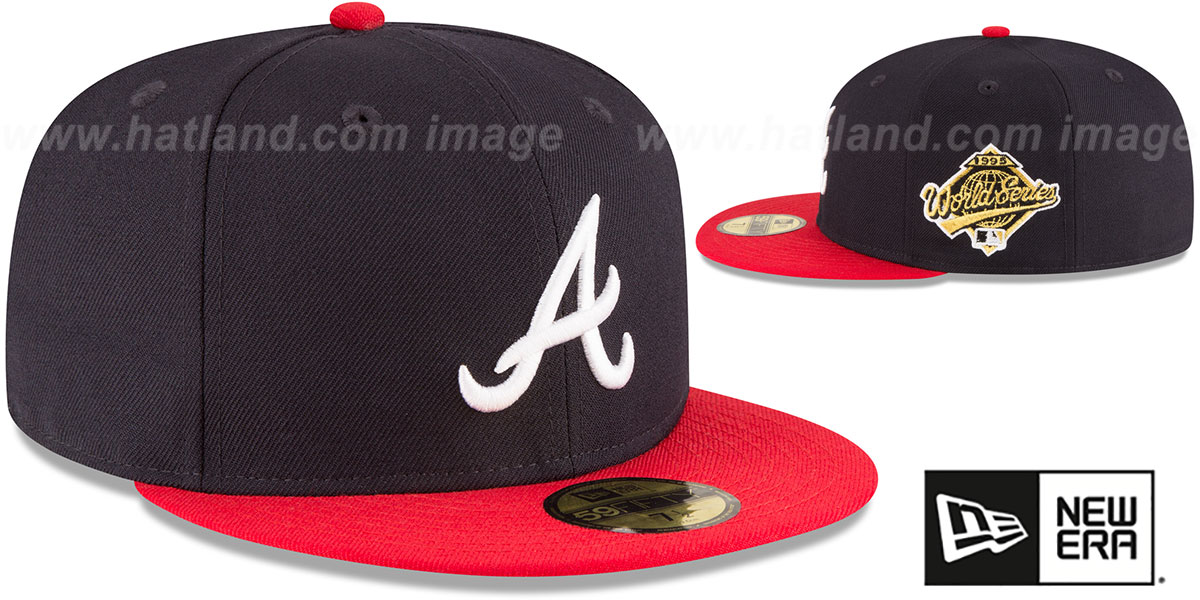 Braves 'WORLD SERIES SIDE PATCH' Fitted Hat by New Era