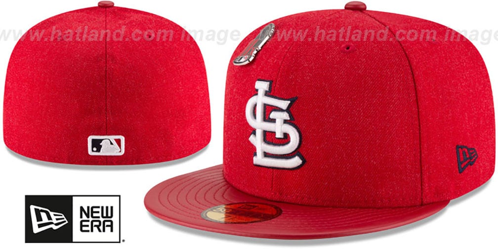 Cardinals 11X 'HEATHER-PIN' Red Fitted Hat by New Era