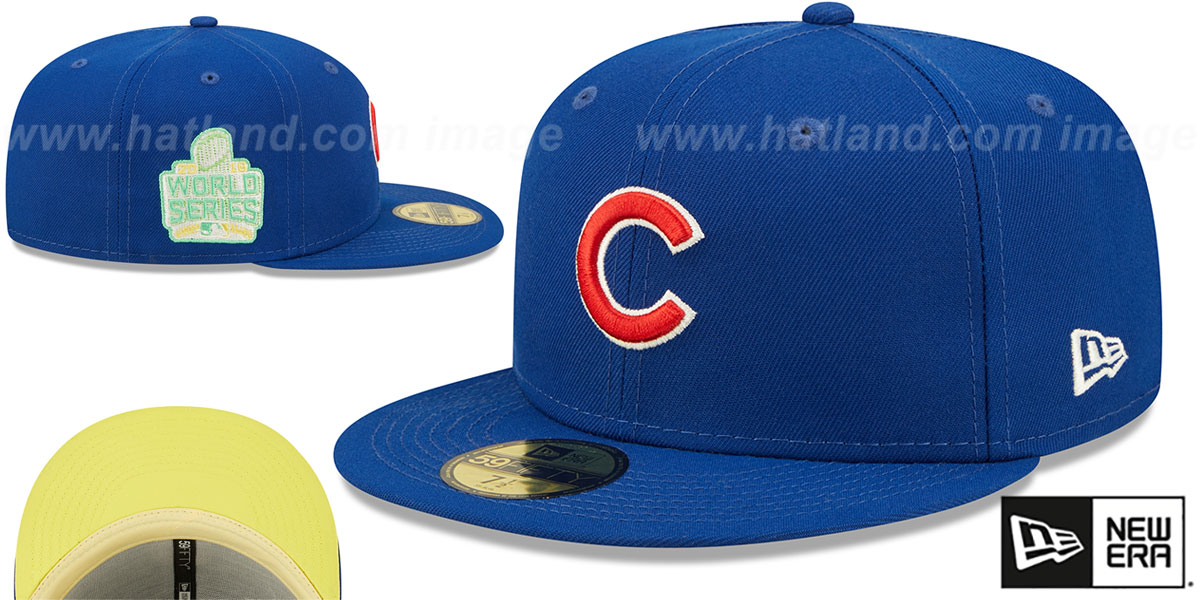 Cubs 2016 WS 'CITRUS POP' Royal-Yellow Fitted Hat by New Era