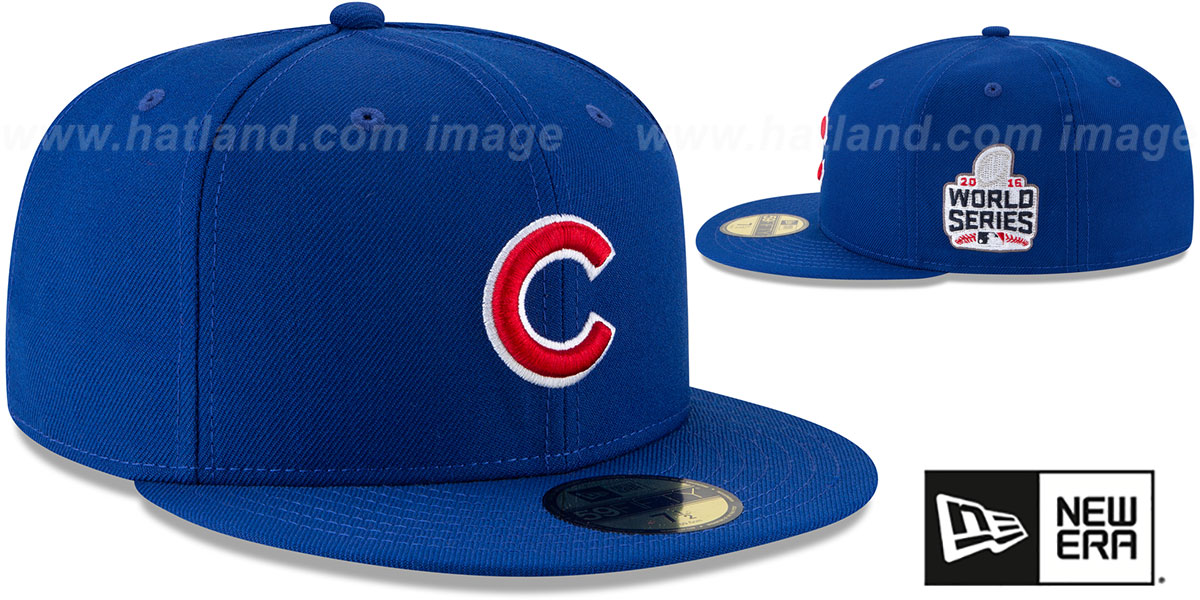 Cubs 'WORLD SERIES SIDE PATCH' Fitted Hat by New Era