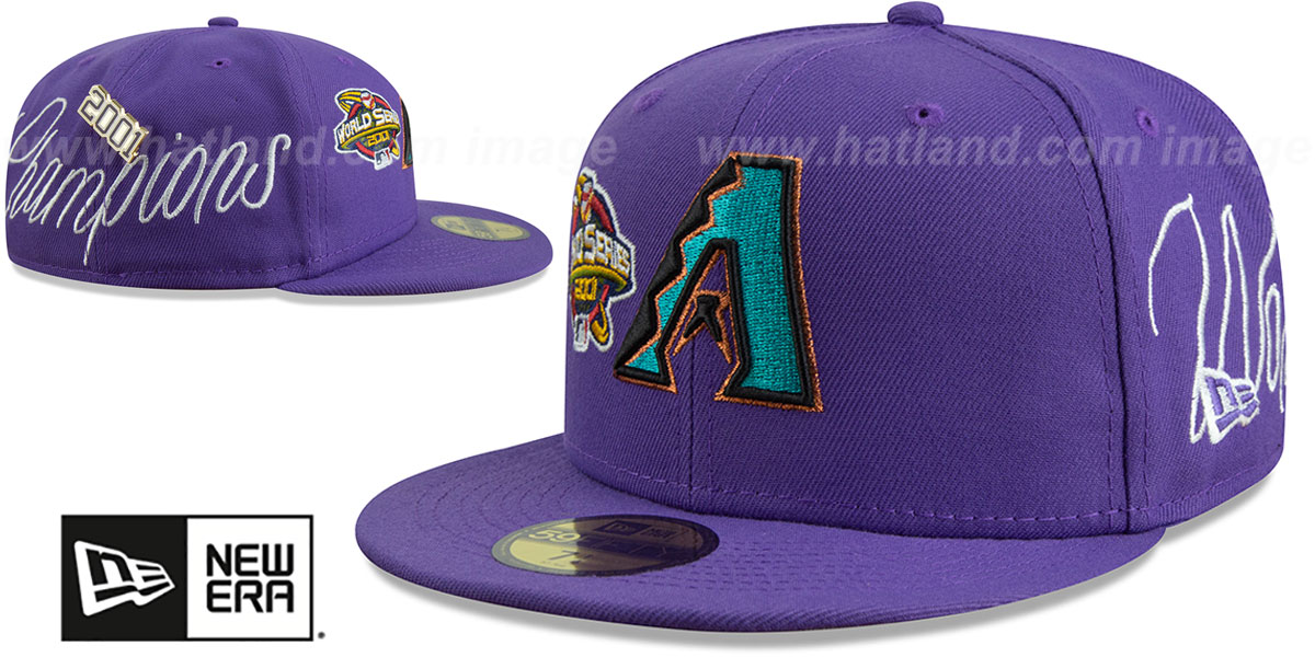 Diamondbacks 'HISTORIC CHAMPIONS' Purple Fitted Hat by New Era