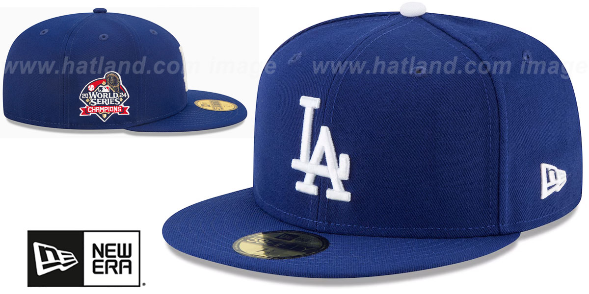 Dodgers '2024 WORLD SERIES' CHAMPIONS GAME Fitted Hat by New Era