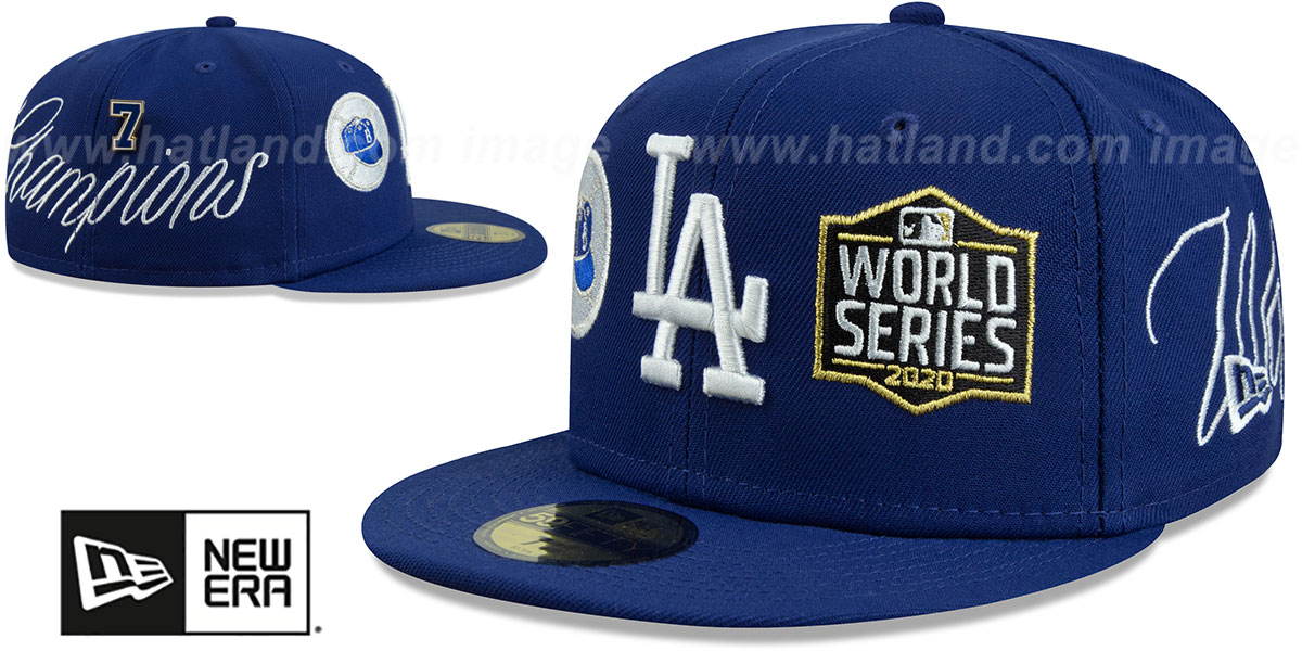 Dodgers 'HISTORIC CHAMPIONS' Royal Fitted Hat by New Era