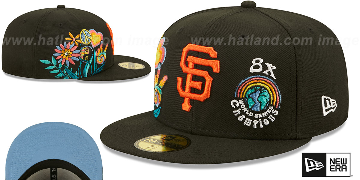 Giants 'GROOVY' Black Fitted Hat by New Era