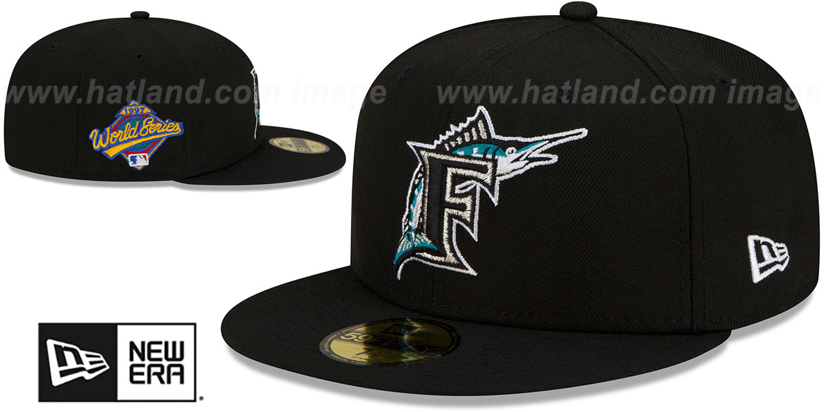 Marlins 1997 'WORLD SERIES SIDE-PATCH UP' Fitted Hat by New Era