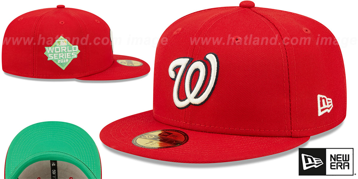 Nationals 2019 WS 'CITRUS POP' Red-Green Fitted Hat by New Era