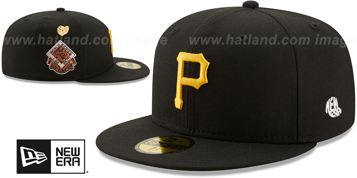 Pirates 1960 'LOGO-HISTORY' Black Fitted Hat by New Era