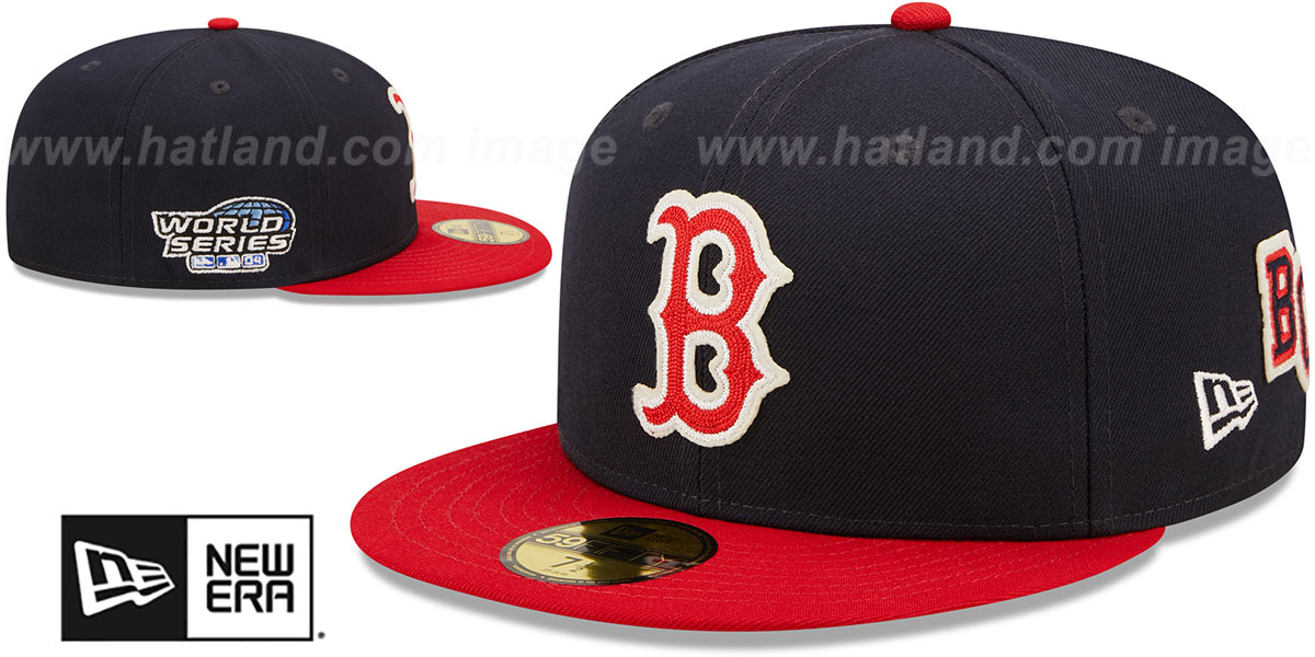 Red Sox 'LETTERMAN SIDE-PATCH' Fitted Hat by New Era