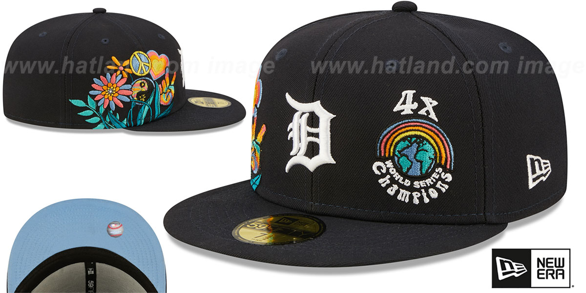 Tigers 'GROOVY' Navy Fitted Hat by New Era
