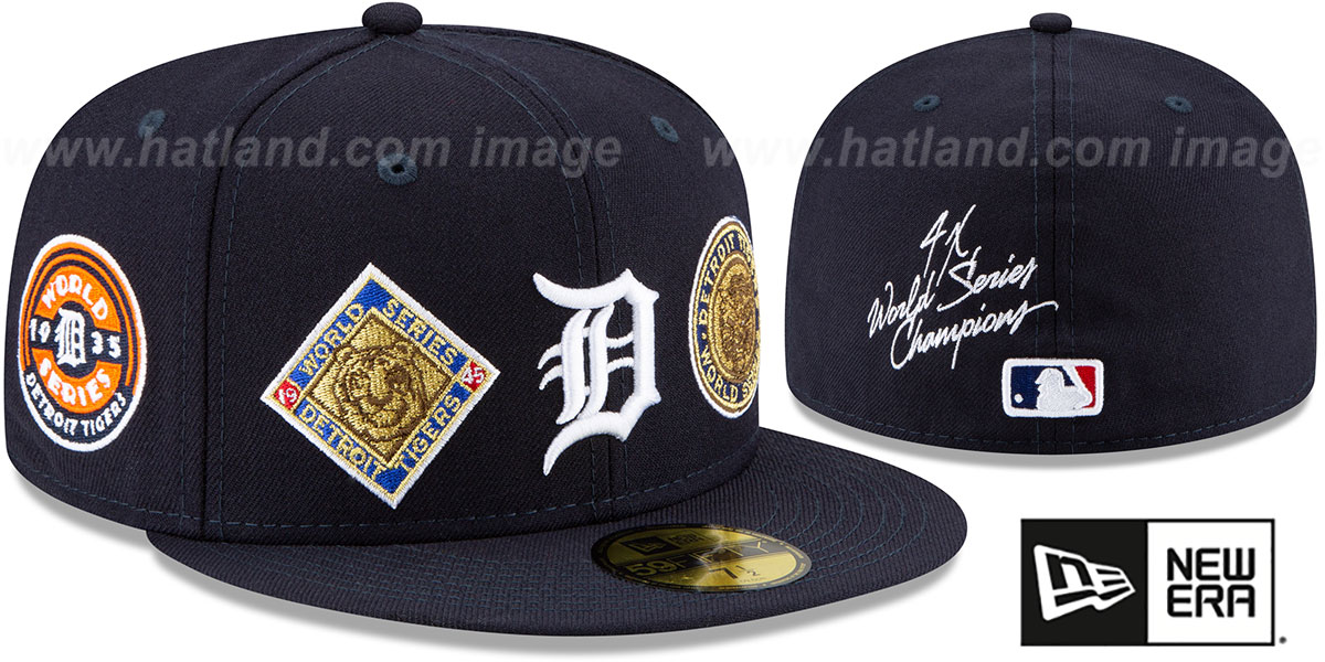 Tigers 'WORLD SERIES CHAMPS ELEMENTS' Navy Fitted Hat by New Era