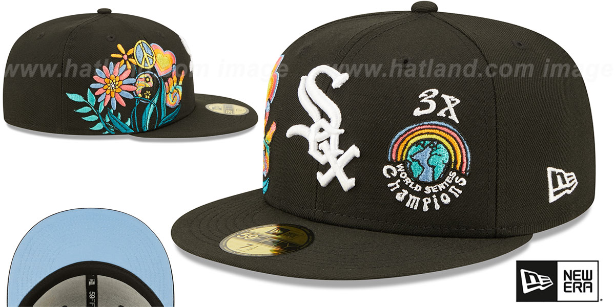White Sox 'GROOVY' Black Fitted Hat by New Era