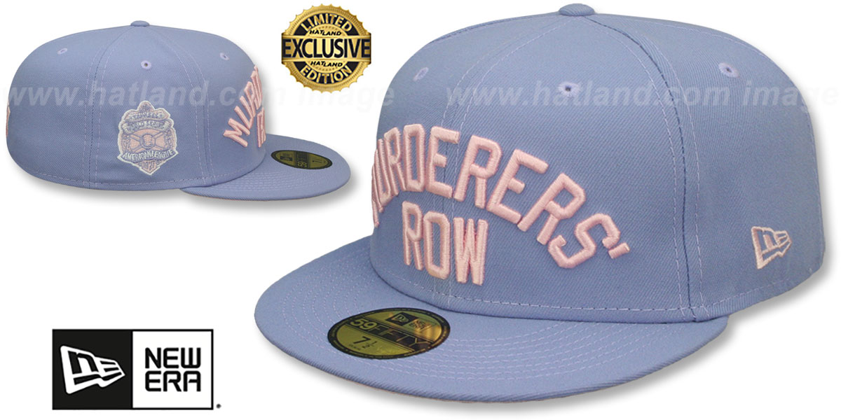 Yankees 'MURDERERS ROW' PATCH-BOTTOM Lavender-Pink Fitted Hat by New Era